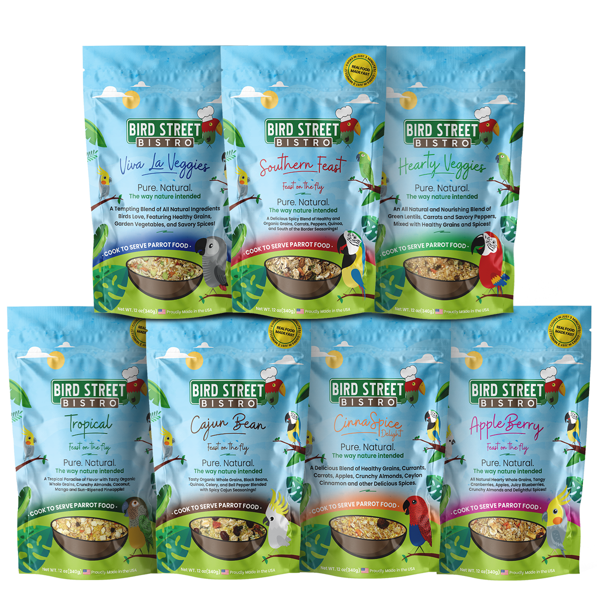 Parrot Food Variety Pack