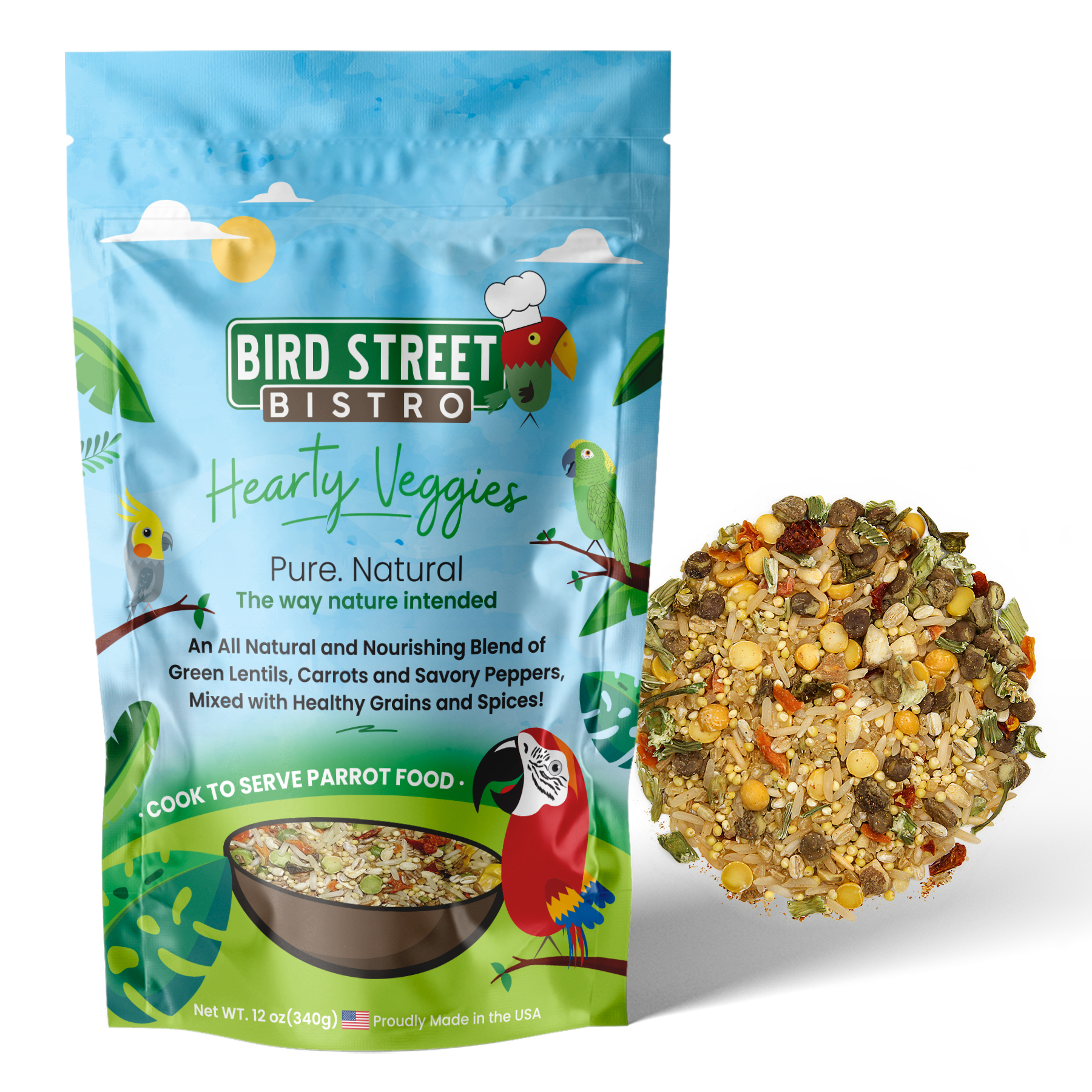 Healthy hotsell parrot food