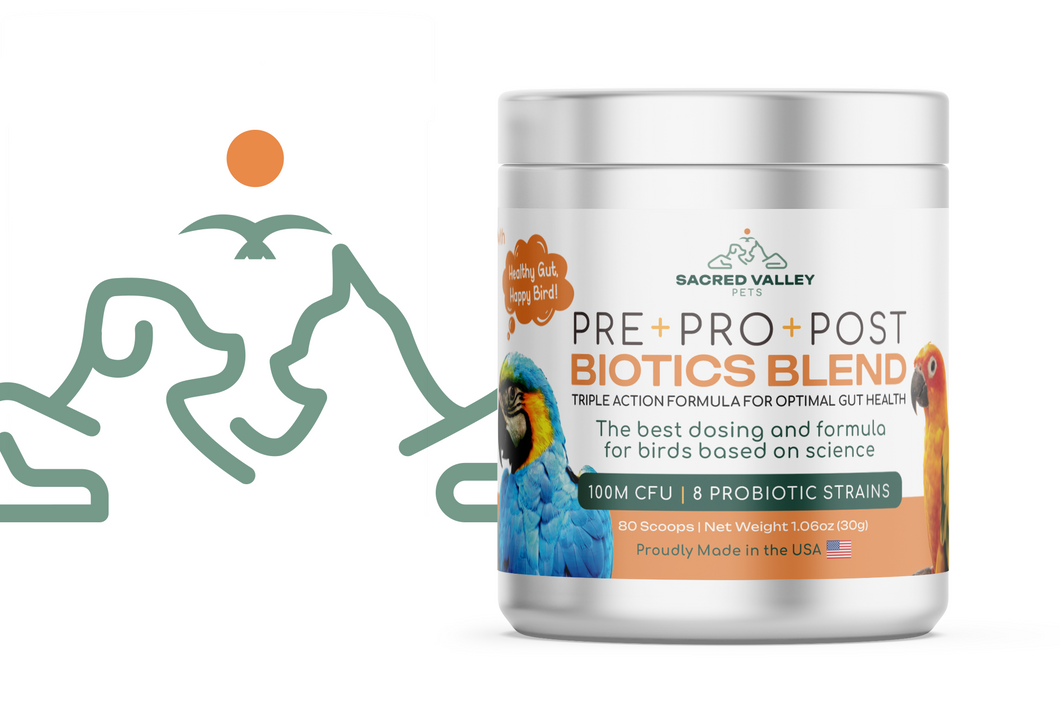 Organic Pre+Pro+Post Biotics Blend for Parrots - 1.06oz